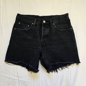 Levi's 501 Denim Shorts - Black - 27